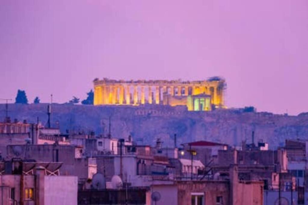 Charming Rooftop Nest With Awesome Acropolis View Downtown Athén Kültér fotó
